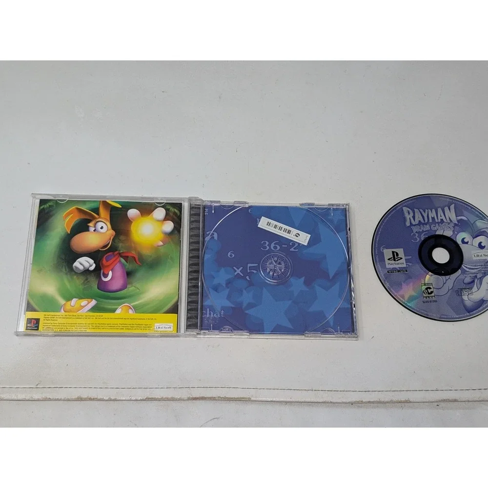 Rayman Brain Games PlayStation 1 PS1 CIB Complete‎ Vintage